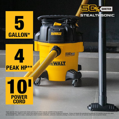 5‑Gallon Wet & Dry Vacuum DXV05P‑QTB